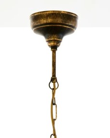 BRILAGI - Láncra függesztett MOLLERO csillár 1xE27/15W/230V, átm. 24 cm, bronz/patina