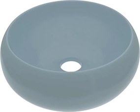 vidaXL kerek matt világoskék kerámia luxus mosdókagyló 40 x 15 cm