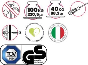 Műanyag polcos állvány UNIVERSAL PRO 94-5 fekete