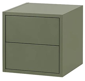 Boxie 2 fiókos fali szekrény 40x40x37 cm zöld