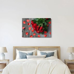 Kép - csokor rózsa (90x60 cm)