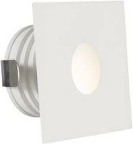 Nova Luce kültéri süllyesztett fali lámpa Passaggio fehér alumínium Led 1W 3