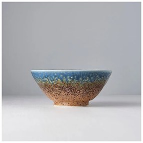 Earth &amp; Sky kék-barna kerámia tál, ø 20 cm - MIJ