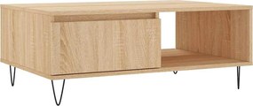 vidaXL sonoma tölgy színű szerelt fa dohányzóasztal 90 x 60 x 35 cm