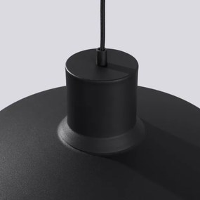 Sollux SL.1703 - Csillár zsinóron BILO 1xE27/15W/230V átm. 35 cm fekete