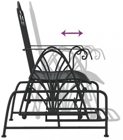 fekete acél hintapad 61 cm