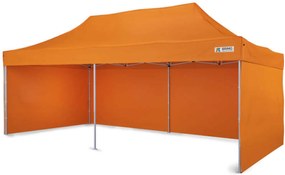 Party sátor 3x6m - 3x6m plusz 3 oldalfal - Narancssárga