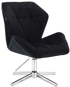 HR212CROSS Fekete modern velúr szék