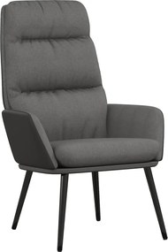 vidaXL világosszürke szövet pihenőfotel