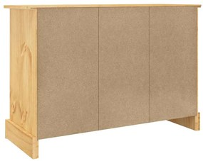 Corona barna tömör mexikói fenyő tálalószekrény 112x44x78 cm