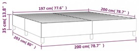 zöld szövet ágykeret matrac nélkül 200 x 200 cm