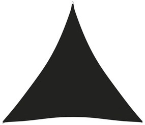 fekete háromszögű oxford-szövet napvitorla 4,5 x 4,5 x 4,5 m