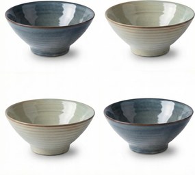 4x Ramen udon tál Pho ramen tálak kerámia leves bowl szett