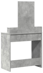 Sminkasztal Fiókokkal Beton Szürke 79x41x140 cm