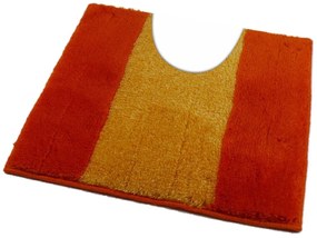 Fürdőszoba-szőnyeg ATHENA Narancssárga - Narancssárga / 50 x 50 cm WC kagyló elé, kivágással