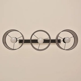 Zsinóros függőlámpa ALBA 3xE27/15W/230V szürke