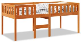 viaszbarna tömör fenyőfa gyerekágy matrac nélkül 90 x 190 cm