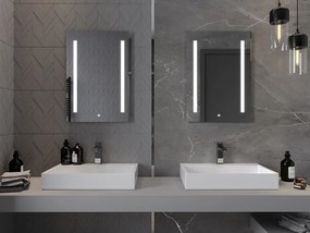 Mexen Remi, LED fürdoszobai tükör háttérvilágítással 50 x 70 cm, 6000K, páramentes, 9804-050-070-611-00