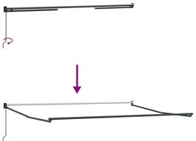 Behúzható napellenző Sokszínű 500x300 cm szövet