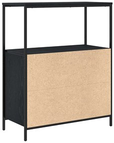 fekete tölgy fürdőszobaszekrény polcokkal 76,5x35x95 cm