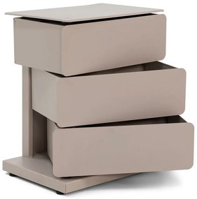 Szürke-bézs fém komód 37x54,5 cm Joey – Spinder Design