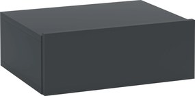 HOMCOM Függesztett Éjjeli Asztal Fiókkal, Hálószobai Éjjeli Asztal Forgácslapból, Modern Stílusú, 40x30x15 cm, Fekete | Aosom