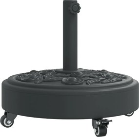vidaXL görgős kerek napernyőtalp rúdhoz Ø38 / 48 mm 27 kg