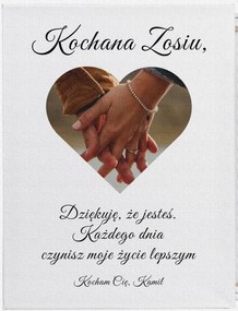 Vászonkép Ajándék Valentin napra Az Ön köszönetnyilvánító fotója