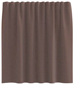 2 db barna voile függönyök rúd zsebekkel