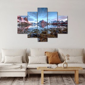 Kép - Napfelkelte Reine felett (150x105 cm)