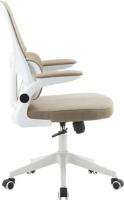 Irodai szék, bézs/fehér, RAKIN
