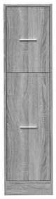 szürke sonoma színű szerelt fa patikaszekrény 30x118x77,5 cm