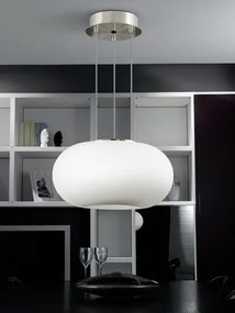 EGLO 86813 OPTICA Modern Függesztett Lámpa Fehér, Nikkel E27 IP20