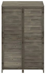 antracit tömör fenyőfa kerti fészer 102x52x174,5 cm