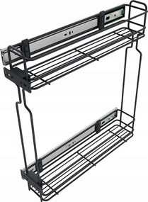 Cargo oldalkosár 20 csendes ház grafit 2P 2szint