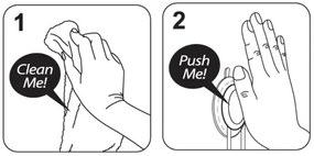 BISK Erga NIAGARA, fürdőszobai polc tapadókorongokhoz, arany fényes, ERG-08350