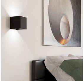Eglo 901049 - LED fali lámpa VALMONTONE 2xLED/1,5W/230V 3000K fekete 901049