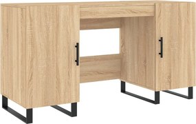 vidaXL sonoma tölgy színű szerelt fa íróasztal 140 x 50 x 75 cm