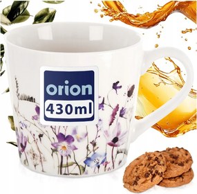 Porcelán bögre kávé italok tea gyógynövények színes Virágok 430 ml