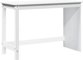 vidaXL Asztal Fehér 112 x 50 x 75 cm Tömör fenyőfa