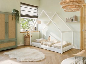 Gyerekágy 90x200 cm Mortisia (fehér) (ágyráccsal). Akció -10%. 1096195