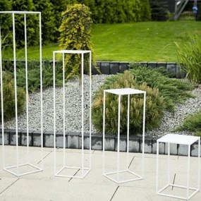 Virágállvány 40x24 cm, fehér