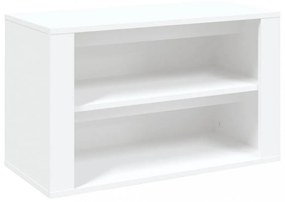 fehér szerelt fa cipőtartó 75x35x45 cm
