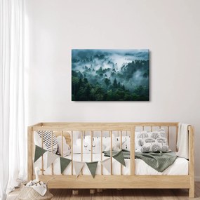 Kép - Erdő ködben (90x60 cm)