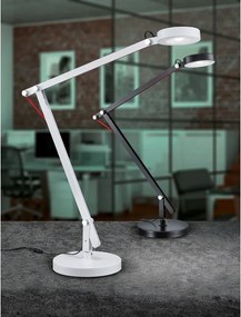 Fekete LED asztali lámpa hajlítható szerkezettel (magasság 90 cm) Amsterdam – Trio