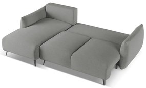 Világosszürke sarokkanapé (bal oldali) Malie – Makamii