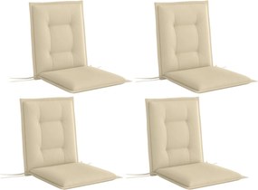 Outsunny 4 darabos ülőpárna készlet 108 x 50 x 5 cm-es székpárnák, kültéri és beltéri ülőpárna, padpárna kertbútorhoz, étkezőszékekhez, beige | Aosom