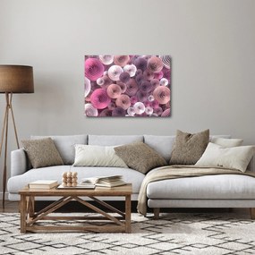 Absztrakt kép Rózsa virága (70x50 cm)