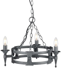 Elstead Lighting SAXON SAX3-BLK-SIL Csillár 3x60W/E14