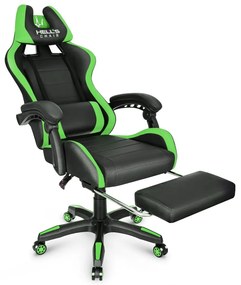 Gamer szék HC-1039 - fekete-zöld